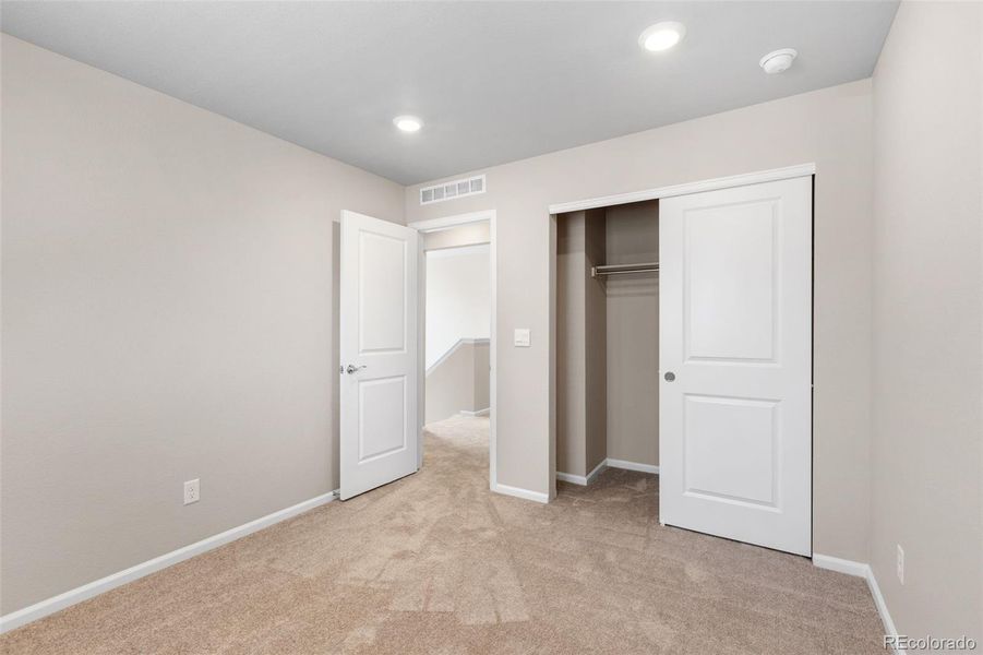 Spacious, unfurnished interior of a new home in Woodrose at Painted Prairie, Aurora (Image 22). Spacious, unfurnished interior of a new home in Woodrose at Painted Prairie, Aurora (Image 22).