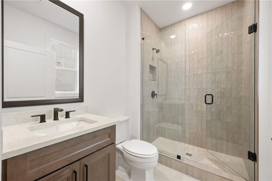 Furnished interior view inside a new home in , Atlanta (Image 17). Furnished interior view inside a new home in , Atlanta (Image 17).