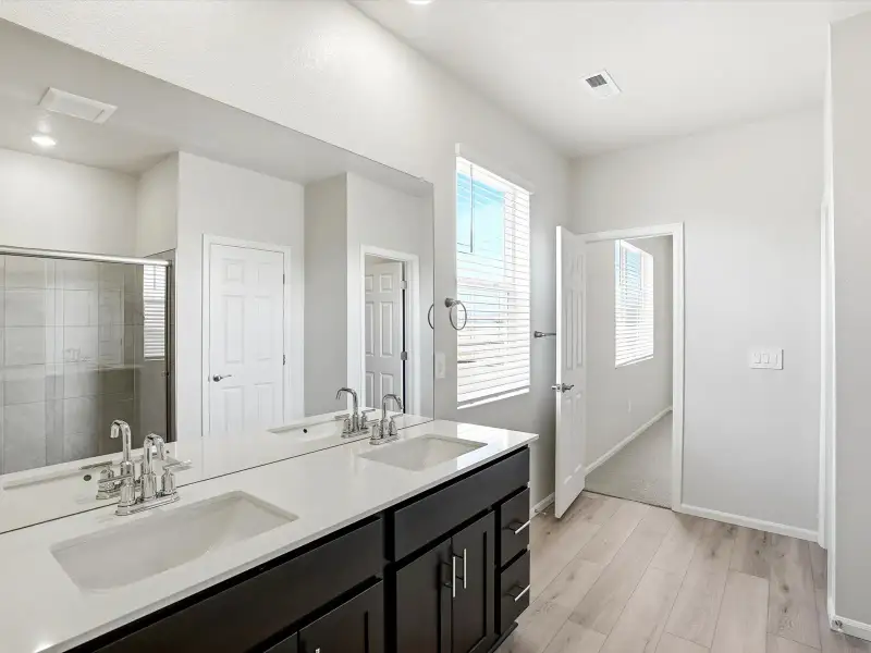 Furnished interior view inside a new home in Poudre Heights: The Alpine Collection, Windsor (Image 5).