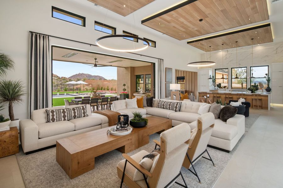 Representative furnished interior of a home built from the Cheval by Camelot Homes in Shadow Ridge, Scottsdale (Image 6).