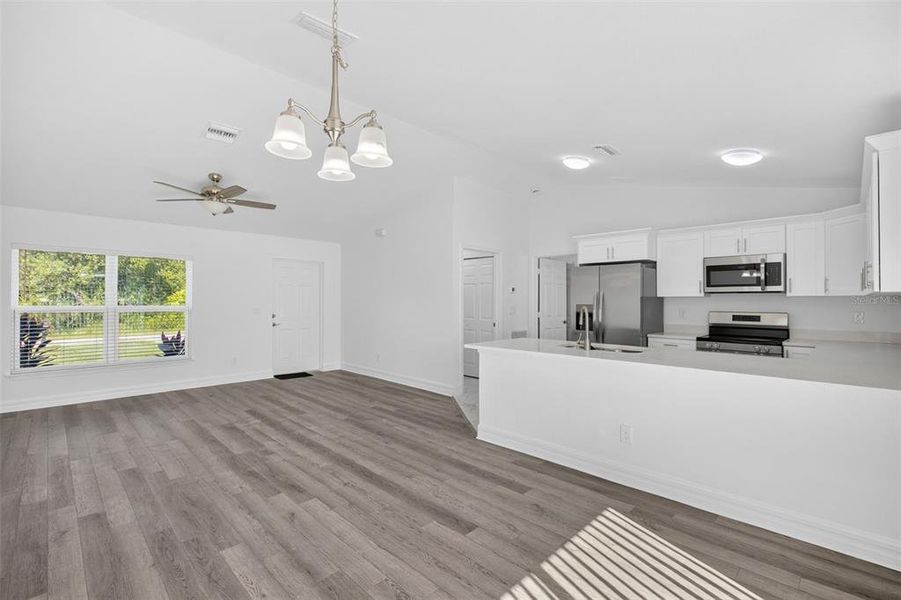 Spacious, unfurnished interior of a new home in , Cape Coral (Image 6). Spacious, unfurnished interior of a new home in , Cape Coral (Image 6).