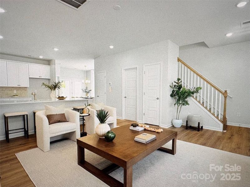 Furnished interior view inside a new home in Edgewood Preserve, Huntersville (Image 6). Furnished interior view inside a new home in Edgewood Preserve, Huntersville (Image 6).