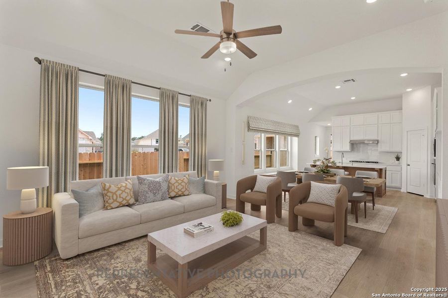 Furnished interior view inside a new home in Prominence, San Antonio (Image 6).