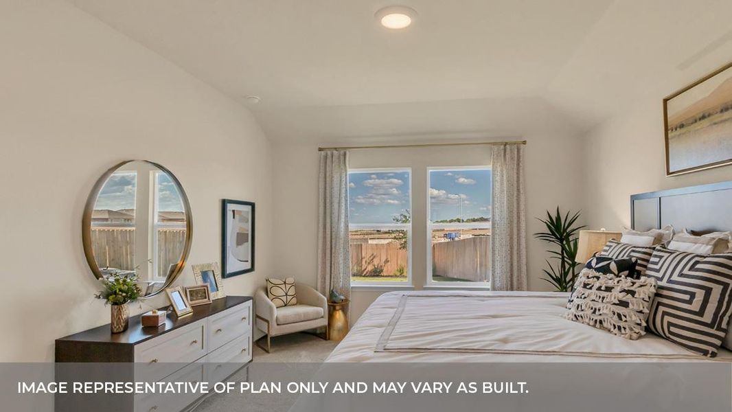 Furnished interior view inside a new home in Trails at Wildhorse, Austin (Image 9).