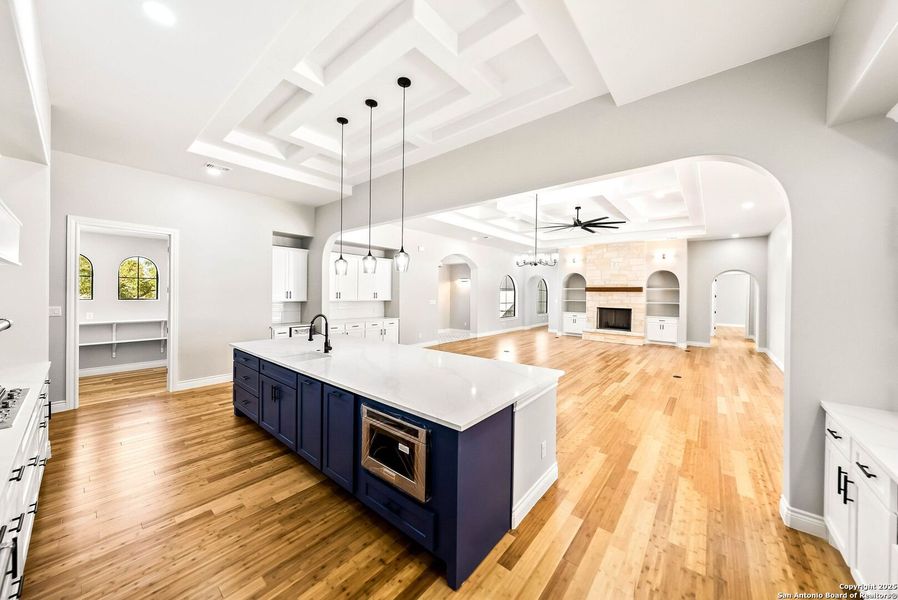 Furnished interior view inside a new home in , New Braunfels (Image 11).