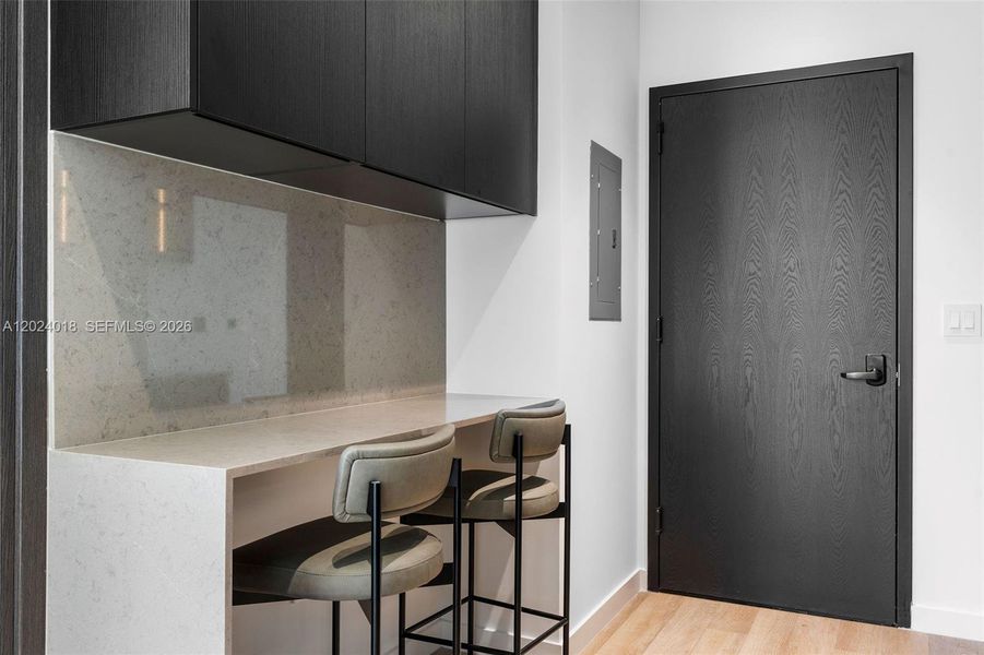 Furnished interior view inside a new home in , Miami (Image 10). Furnished interior view inside a new home in , Miami (Image 10).
