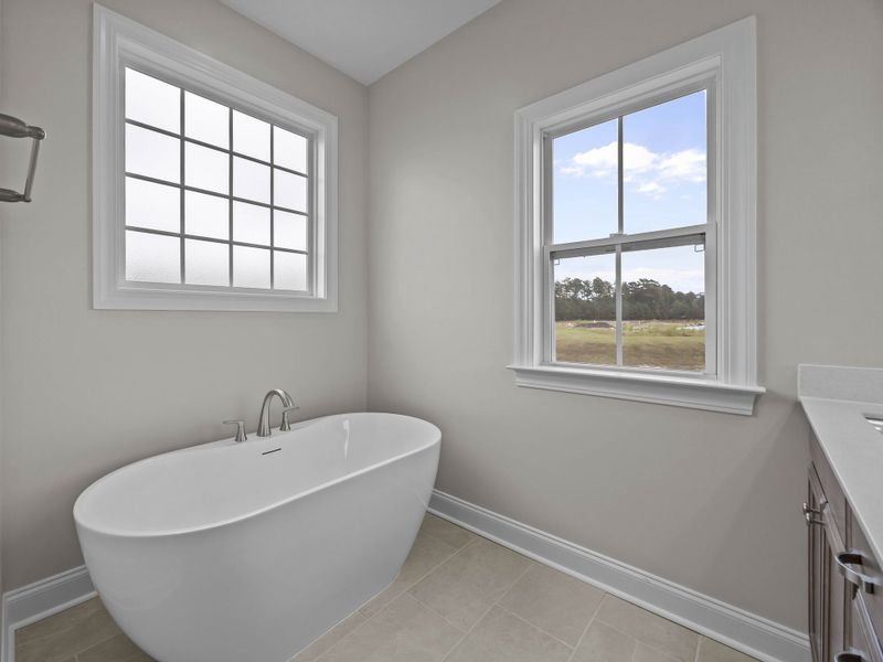 Furnished interior view inside a new home in The Villas at Langston Farms, Winterville (Image 13).