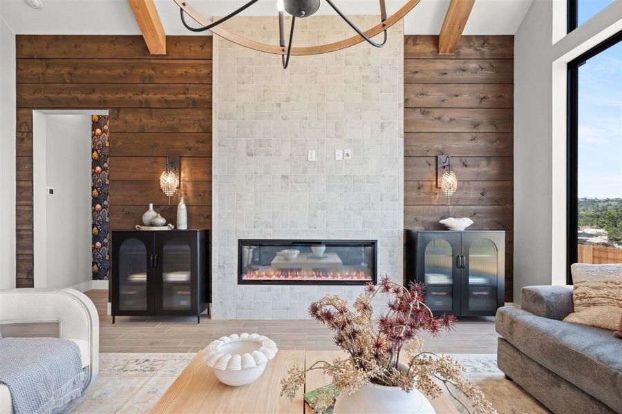 Furnished interior view inside a new home in Sweetwater, Austin (Image 21).