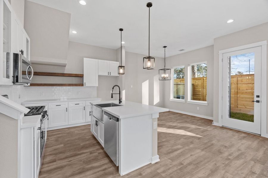 Furnished interior view inside a new home in , Houston (Image 6).