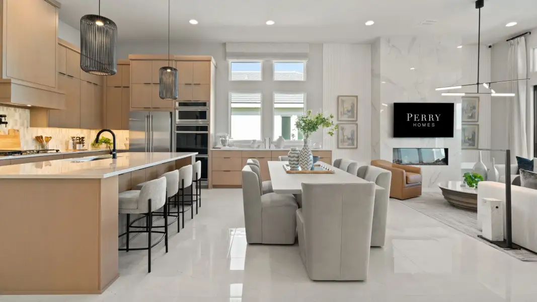 Furnished interior view inside a new home in Glynlea Country Club, Port St. Lucie (Image 5).