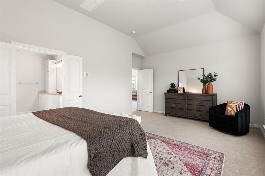 Furnished interior view inside a new home in , Oak Point (Image 15). Furnished interior view inside a new home in , Oak Point (Image 15).