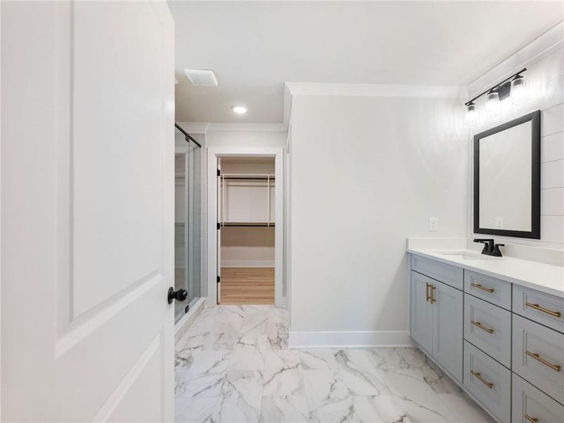 Furnished interior view inside a new home in , Buford (Image 13).