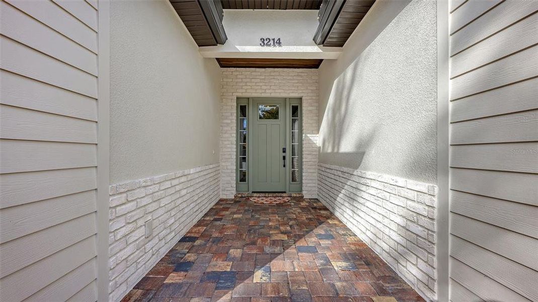 Exterior details and patio area of a home in , Sarasota (Image 32).