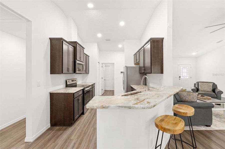 Furnished interior view inside a new home in , Dunnellon (Image 11).