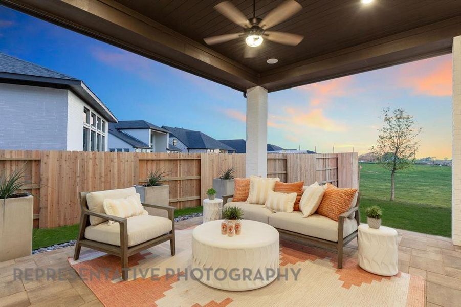 Furnished interior view inside a new home in Harvest, Northlake (Image 28).