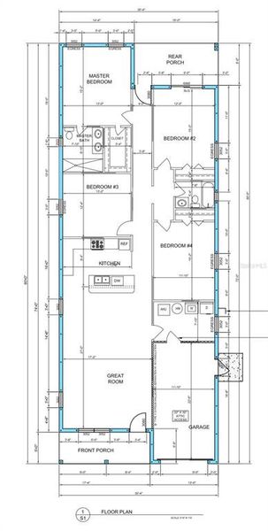 2D floor plan layout of this home in , Safety Harbor, FL (Image 4).