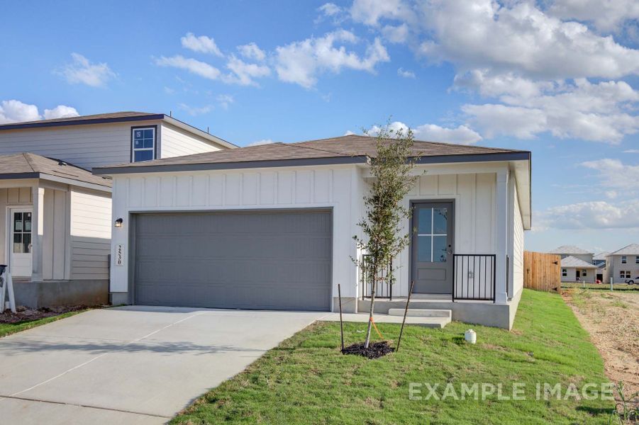 Representative exterior photo of a completed home built from the The Frio A by Davidson Homes LLC in Agave, San Antonio, TX (Image 17).