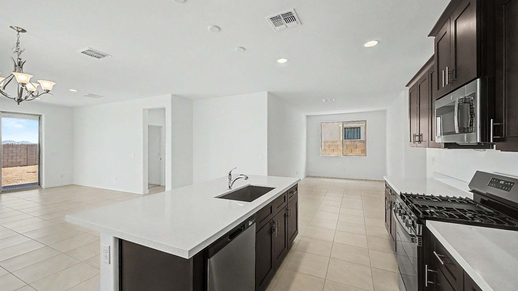 Furnished interior view inside a new home in The Lakes at Rancho El Dorado, Maricopa (Image 11).