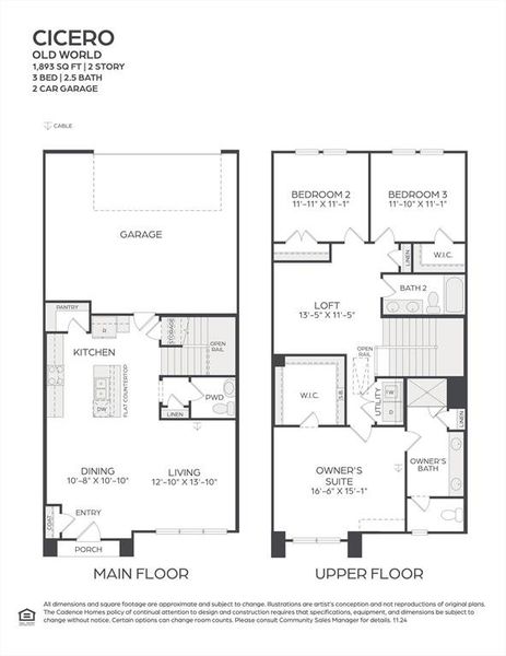 Offering a livable, open concept floor plan with entertaining space galore, our new Cicero plan is the lock & leave home you have been searching for!