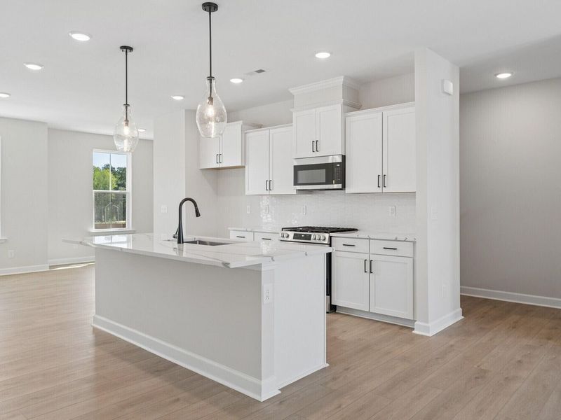 Furnished interior view inside a new home in Forestville Yard Townhomes, Knightdale (Image 4).