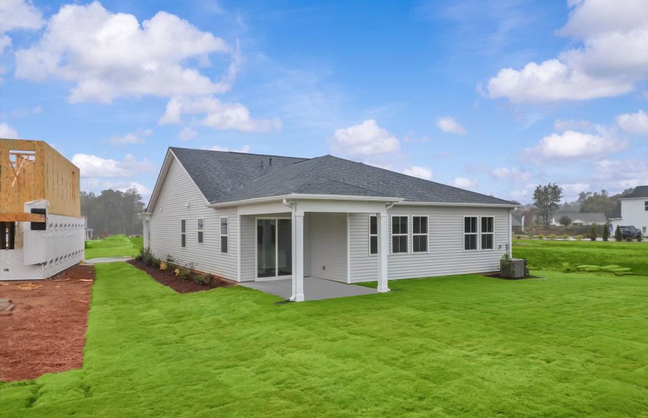 Exterior details and patio area of a home in Fox Hollow, Spartanburg (Image 25). Exterior details and patio area of a home in Fox Hollow, Spartanburg (Image 25).
