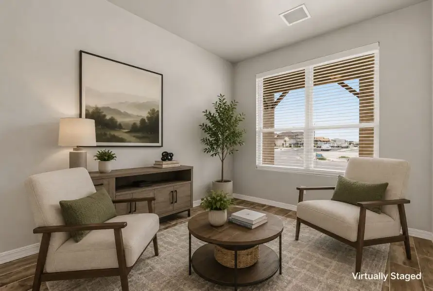 Furnished interior view inside a new home in Paseo del Este, El Paso (Image 5). Furnished interior view inside a new home in Paseo del Este, El Paso (Image 5).