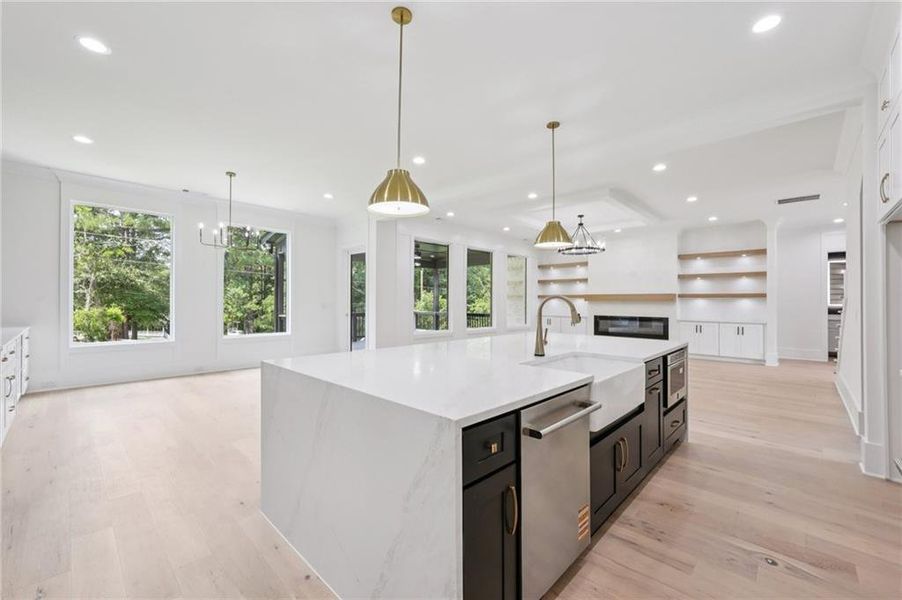 Furnished interior view inside a new home in , Buford (Image 25).