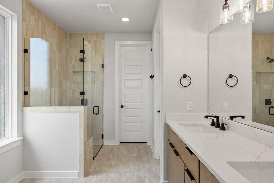Furnished interior view inside a new home in Lariat, Liberty Hill (Image 7).