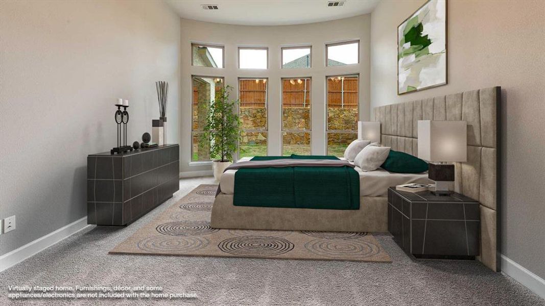 Bedroom featuring carpet floors