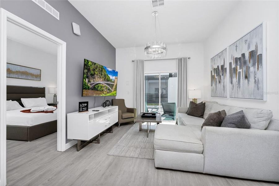 Furnished interior view inside a new home in , Davenport (Image 27).