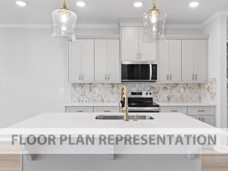 Representative furnished interior of a home built from the Mill Creek by Ivey Homes in Windsor, North Augusta (Image 5).