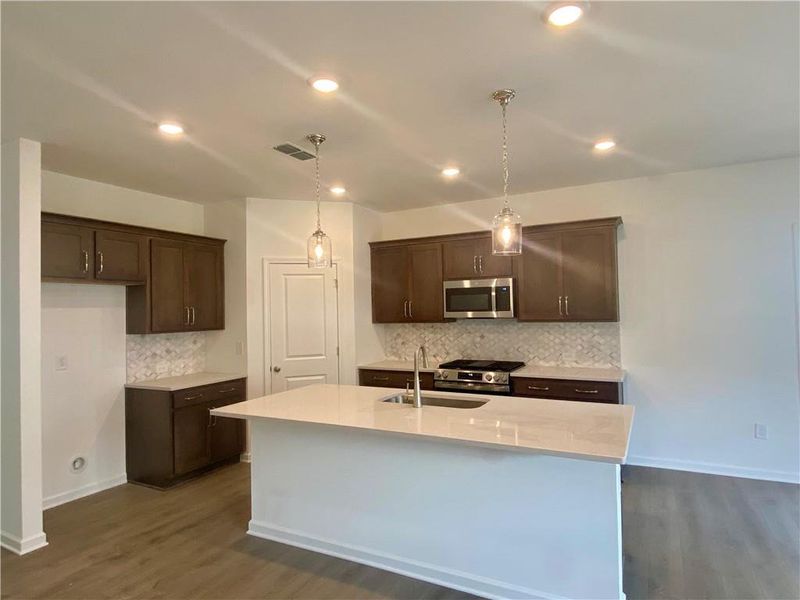 Furnished interior view inside a new home in Eastlyn Crossing, Flowery Branch (Image 6). Furnished interior view inside a new home in Eastlyn Crossing, Flowery Branch (Image 6).