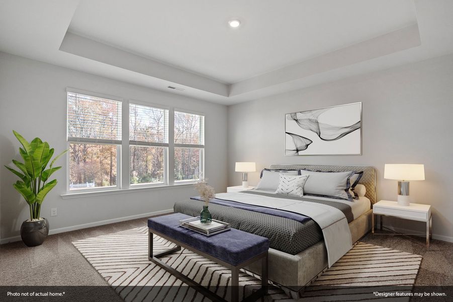 Furnished interior view inside a new home in Sweetbrier, Durham (Image 9). Furnished interior view inside a new home in Sweetbrier, Durham (Image 9).