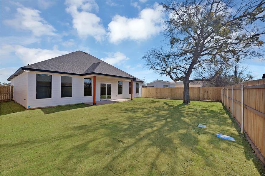 Exterior details and patio area of a home in , Granbury (Image 18). Exterior details and patio area of a home in , Granbury (Image 18).