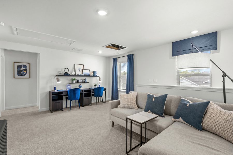 Furnished interior view inside a new home in Waterside - Boardwalk Series, Longs (Image 12). Furnished interior view inside a new home in Waterside - Boardwalk Series, Longs (Image 12).