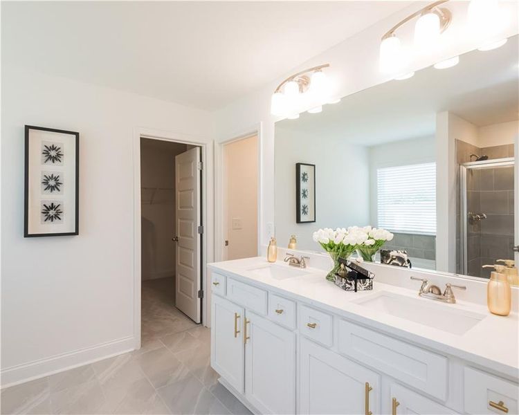 Furnished interior view inside a new home in Stratford Square, Lawrenceville (Image 44).