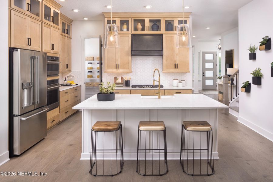 Furnished interior view inside a new home in Crosswinds 40’, Ponte Vedra (Image 8).