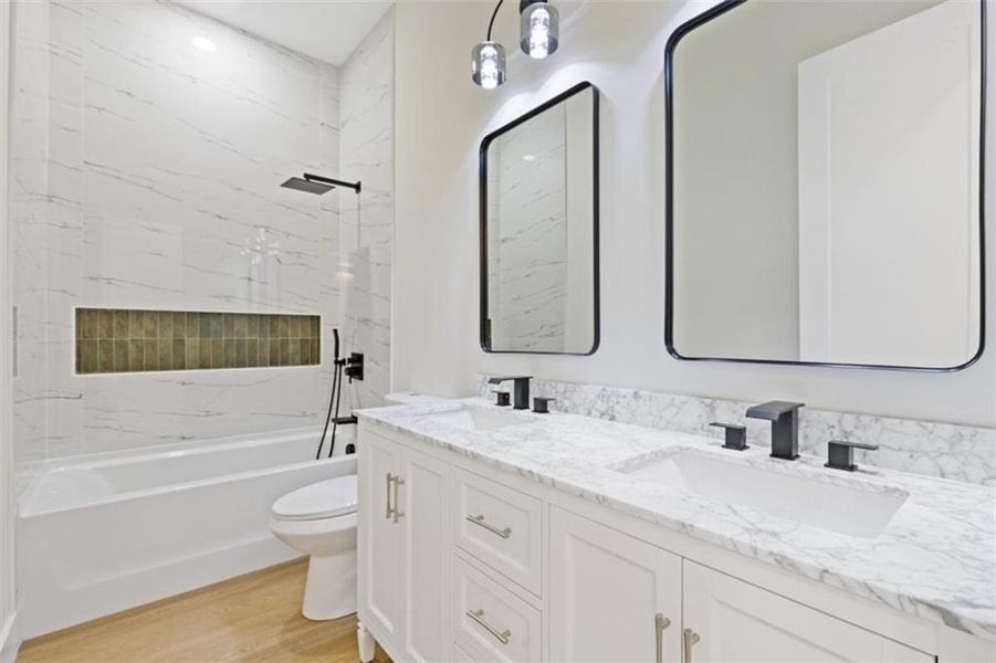 Furnished interior view inside a new home in , Atlanta (Image 12).