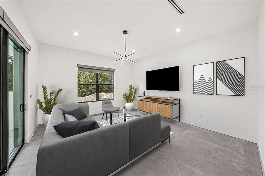 Furnished interior view inside a new home in , Lutz (Image 47).