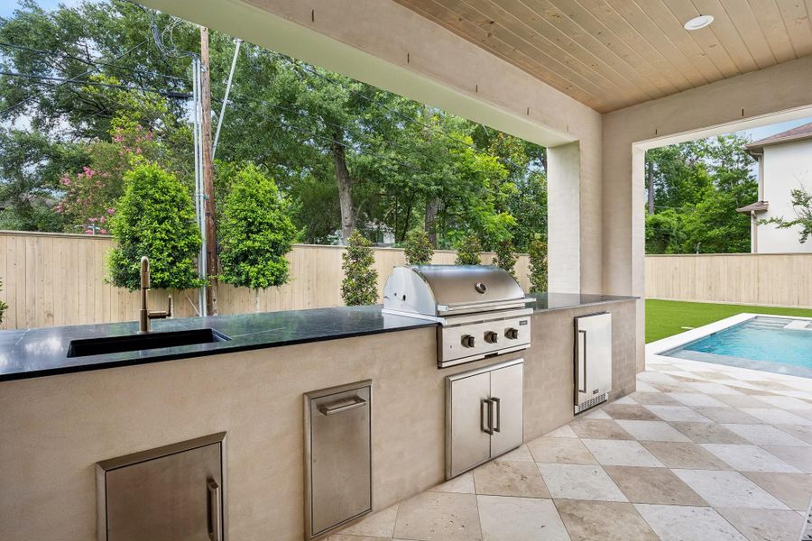 Exterior details and patio area of a home in , Houston (Image 26). Exterior details and patio area of a home in , Houston (Image 26).
