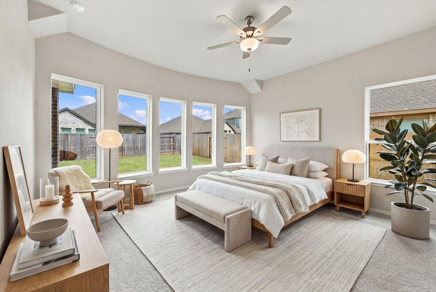 Furnished interior view inside a new home in The Trails, New Caney (Image 14).