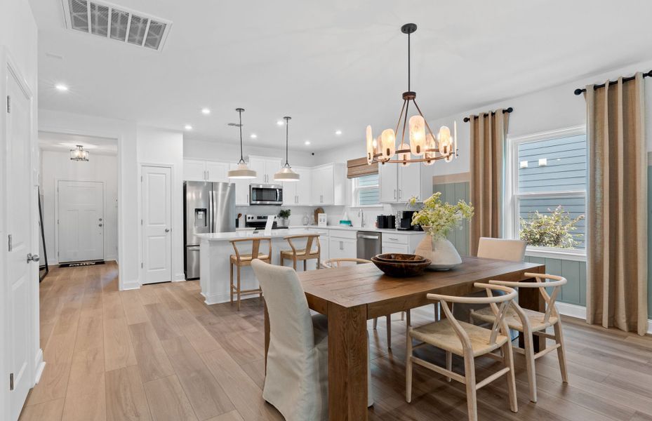 Furnished interior view inside a new home in Solserra, Shallotte (Image 6). Furnished interior view inside a new home in Solserra, Shallotte (Image 6).