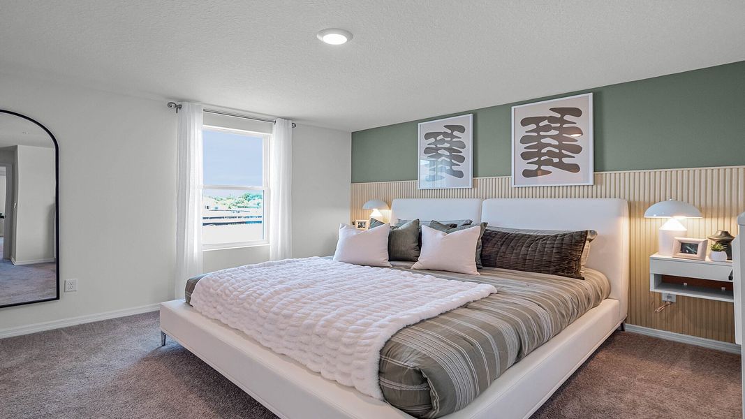 Furnished interior view inside a new home in Waterleigh, Winter Garden (Image 7). Furnished interior view inside a new home in Waterleigh, Winter Garden (Image 7).