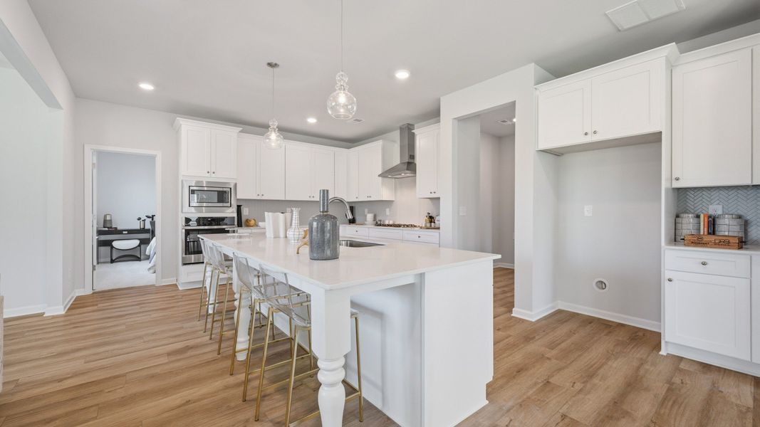Representative furnished interior of a home built from the Stonefield - Side Entry by DRB Homes in Brighton, Locust Grove (Image 12).