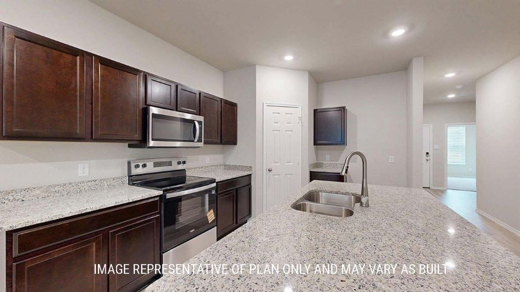 Furnished interior view inside a new home in The Terrace Duplexes, Temple (Image 5).
