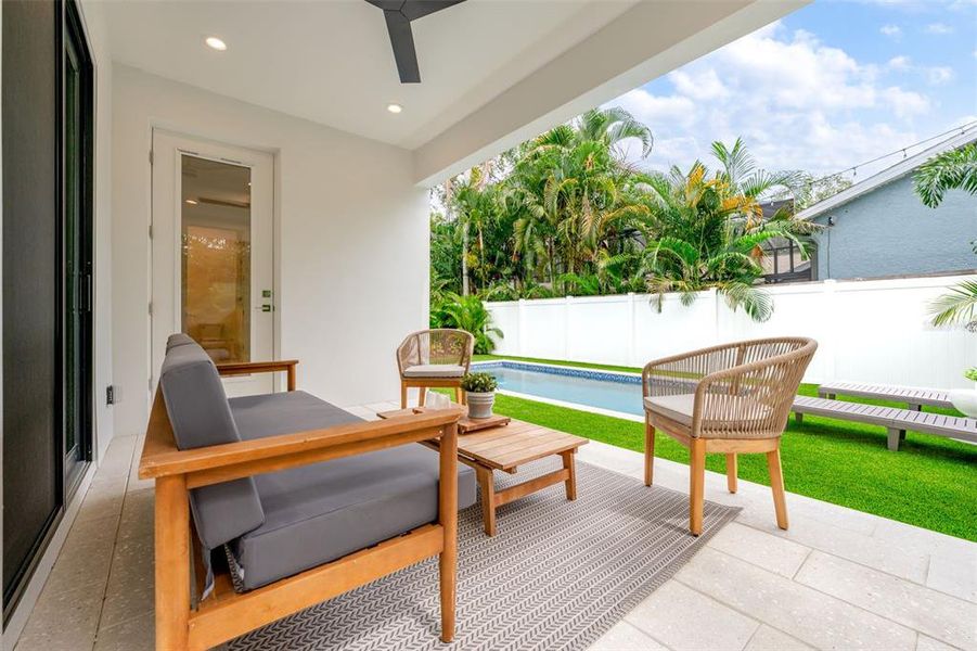 Furnished interior view inside a new home in , Tampa (Image 41).