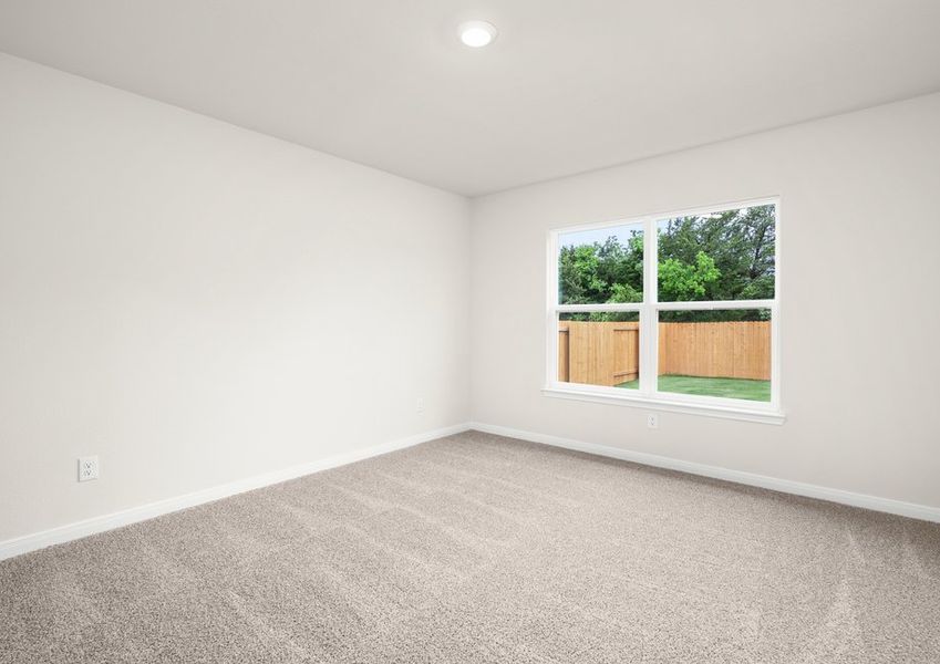 The master bedroom is spacious. The master bedroom is spacious.