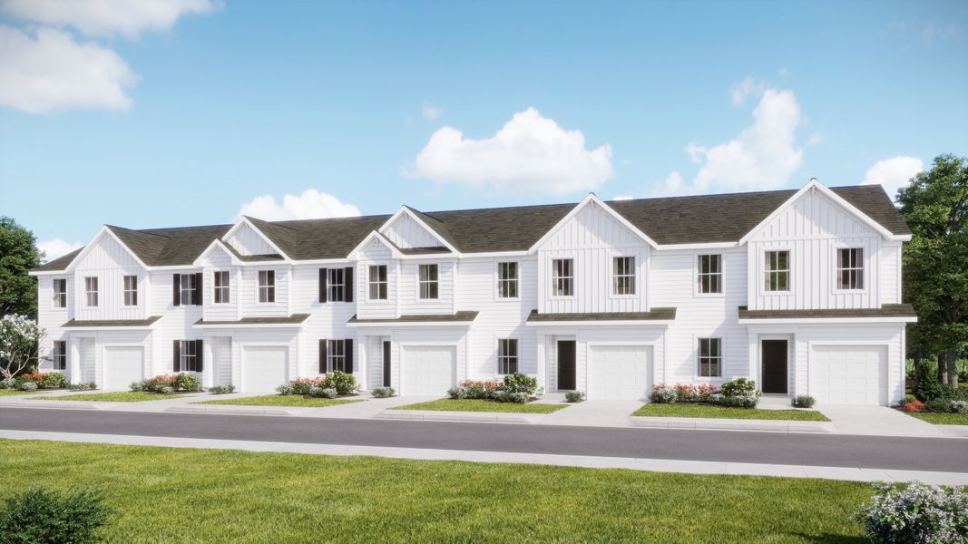 Front exterior of a new home in The Preserve, Hardeeville, SC, highlighting curb appeal (Image 1). Front exterior of a new home in The Preserve, Hardeeville, SC, highlighting curb appeal (Image 1).