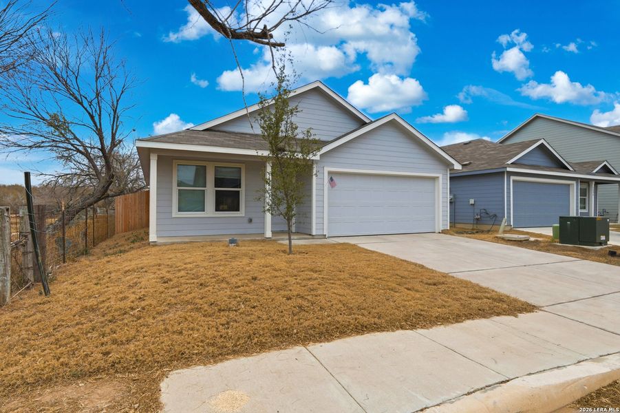 Front exterior of a new home in , San Antonio, TX, highlighting curb appeal (Image 21).