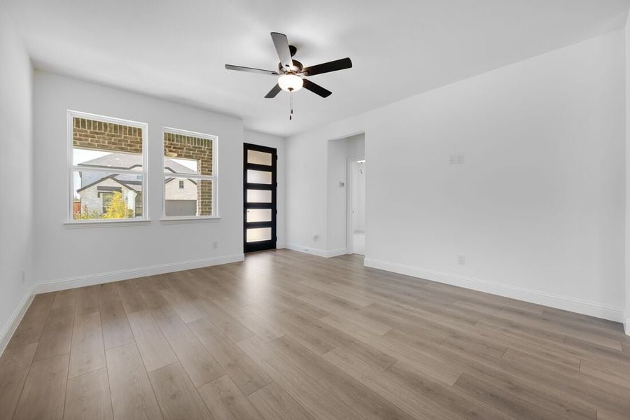 Representative unfurnished interior of a home built from the Eller by Taylor Morrison in Cross Creek Meadows 40s, Celina (Image 11). Representative unfurnished interior of a home built from the Eller by Taylor Morrison in Cross Creek Meadows 40s, Celina (Image 11).